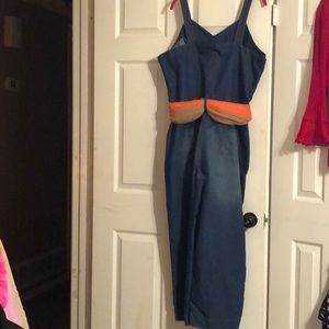 Lightweight denim overalls